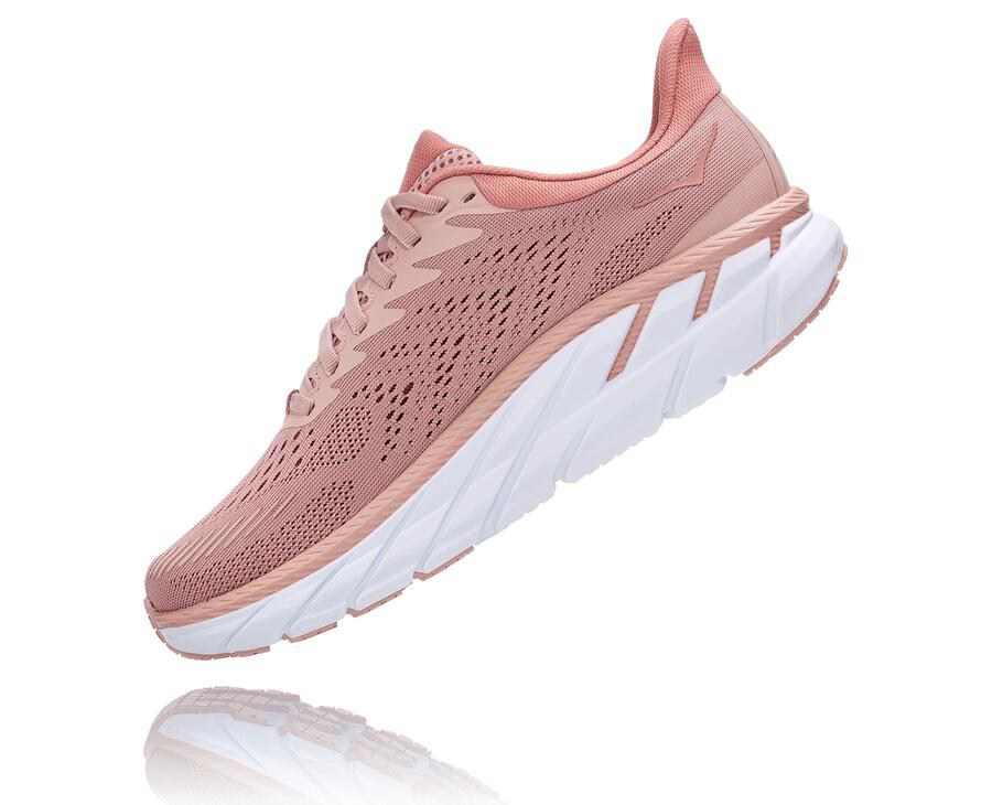 Tenis Hoka One One Mujer Rosas - Clifton 7 - VWUI26153